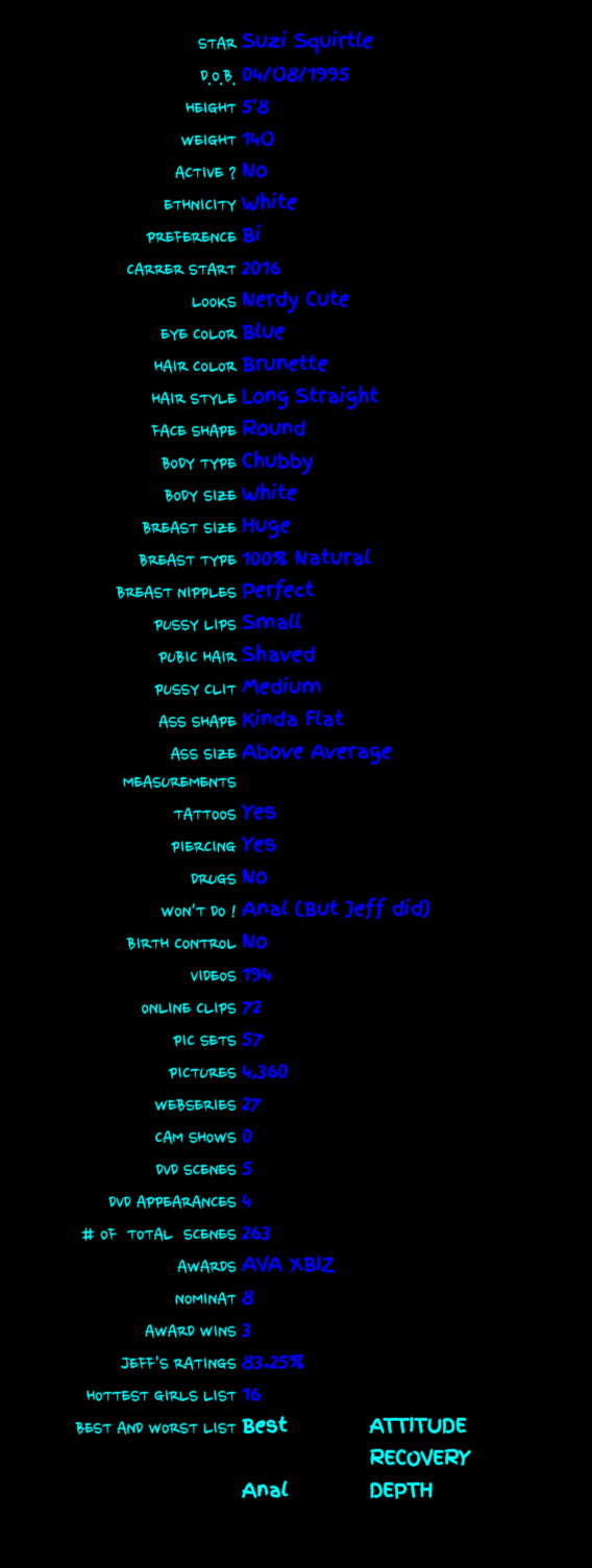 Suzie Bio Ratings 5