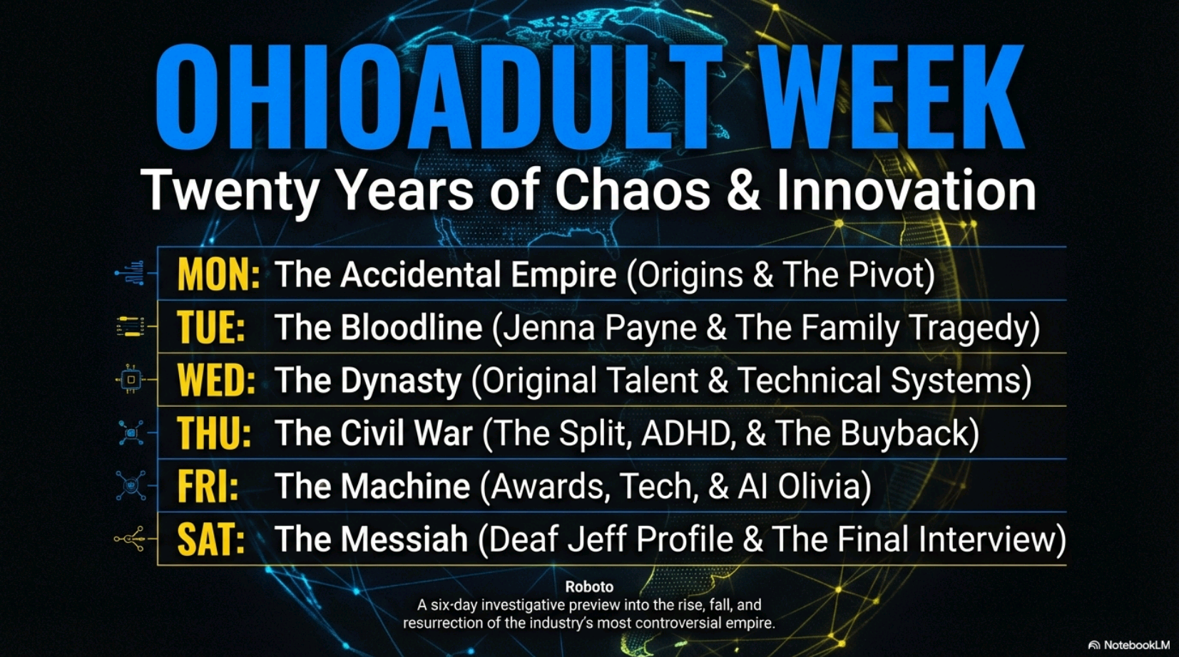Week schedule 37