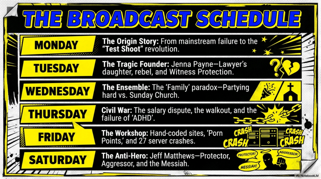 Week schedule horizontal 8